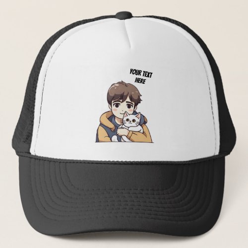 Customize Cat Dad and Kitty Cat Trucker Hat