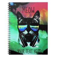 Customize cat notebook with your own text