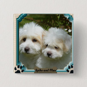Customize Cavachon Dog Magnet Button
