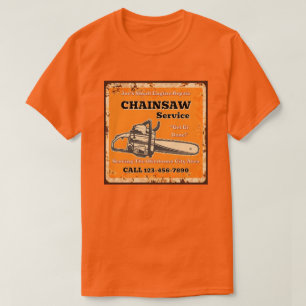 Customize Chainsaw Service Small Engine Repair  T-Shirt