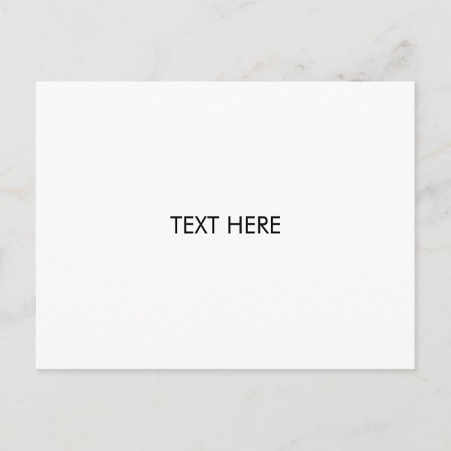 customize, change name text black white postcard (Front)