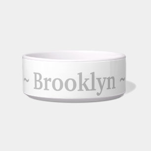"customize / change name text & colors" - pet bowl