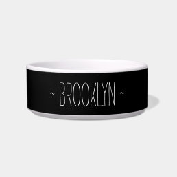 "customize / change name text & colors" - pet bowl