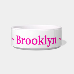 "customize / change name text & colors" - pet bowl
