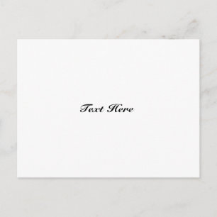 customize, change name text elegant classic white postcard