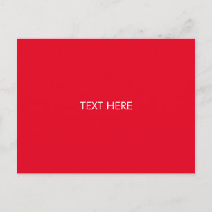 customize, change name text red white postcard