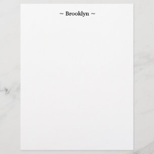 customize change name text white black letterhead
