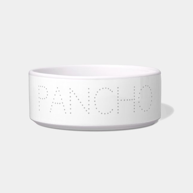 "customize / change your text & colors" - pet bowl (Front)