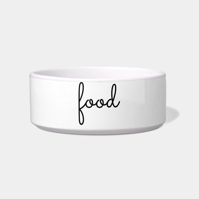 "customize / change your text & colors" - pet bowl (Front)