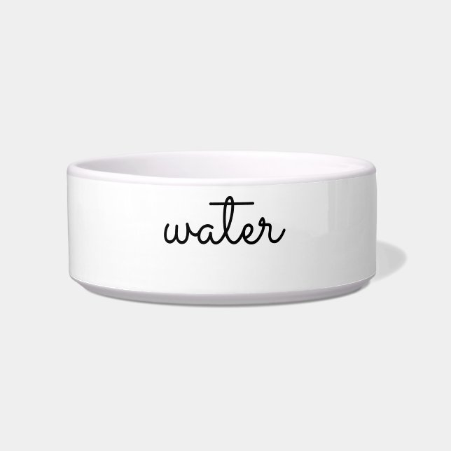 "customize / change your text & colors" - pet bowl (Front)