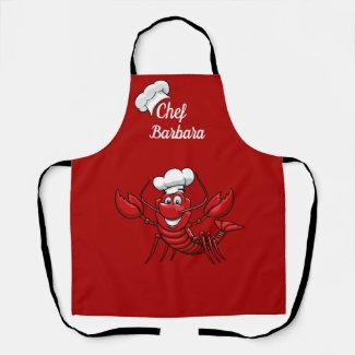 Customize Chef Lobster All-Over Print Apron