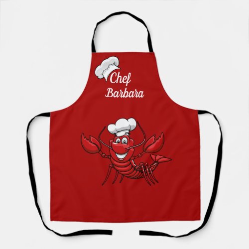 Customize Chef Lobster All_Over Print Apron