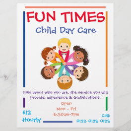 Customize Child Day Care Flyer