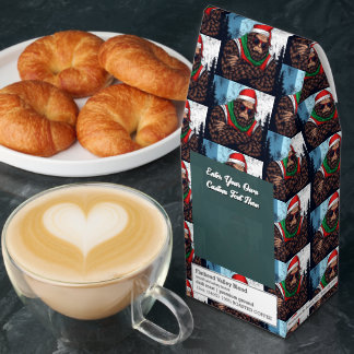 Customize Chilling Bigfoot Santa Claus Funny Gift Roasted Coffee