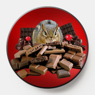 Customize Chocolate Chipmunk Wireless Charger PopSocket