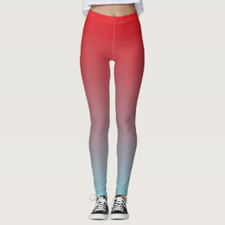 Customize & Choose the color - Fade from Red Yoga Leggings