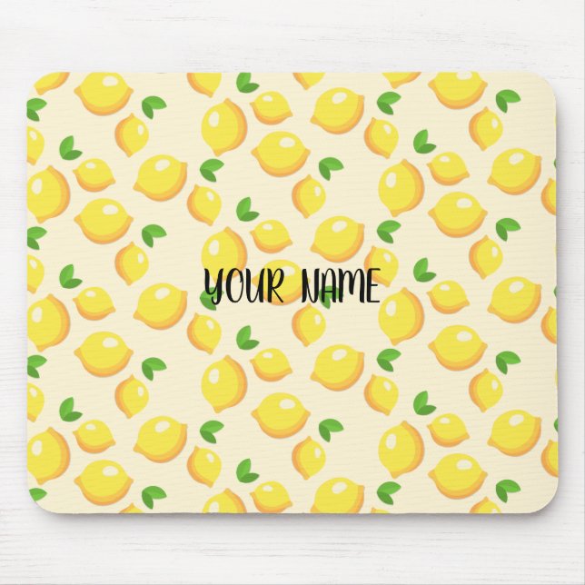Customize Citron Pattern Mouse Pad (Front)