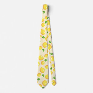 Customize Citron Pattern Neck Tie