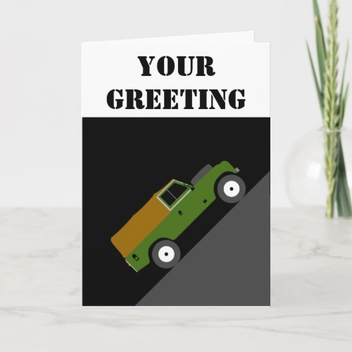 Customize Classic Series Land Rover Greetings Card