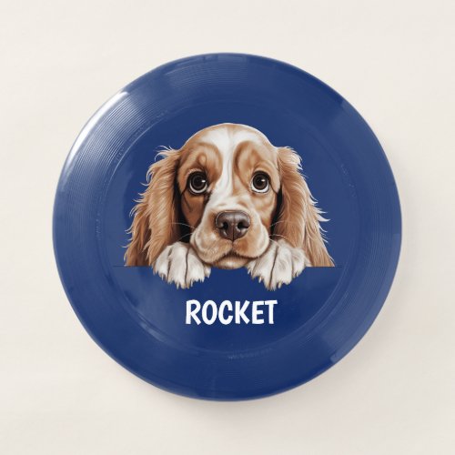 Customize Cocker Spaniels Pet Blue   Wham_O Frisbee
