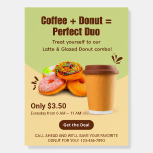 Customize Coffee And Donuts The Perfect Duo Foam Board