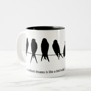 Customize Coffee Mug Birds on a Wire