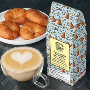 Customize Coffee Shop Brand Promo Merch Roasted