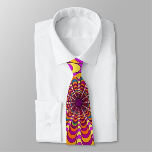 Customize colorful loops pattern neck tie