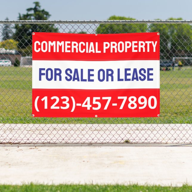 Customize Commercial Property For Sale Or Lease Banner (Insitu)