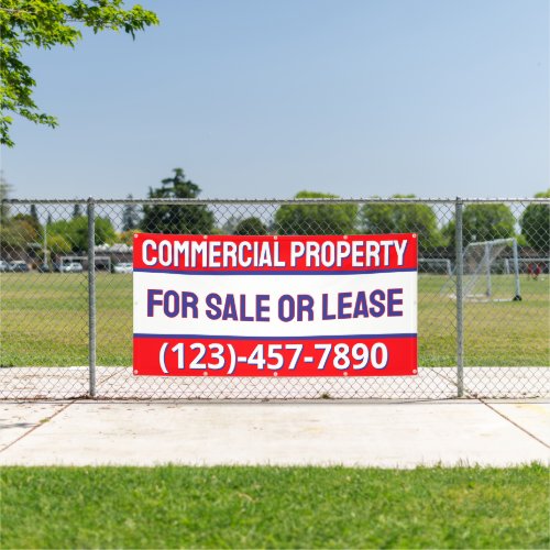 Customize Commercial Property For Sale Or Lease Banner