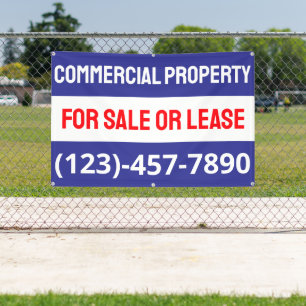 Customize Commercial Property For Sale Or Lease Banner
