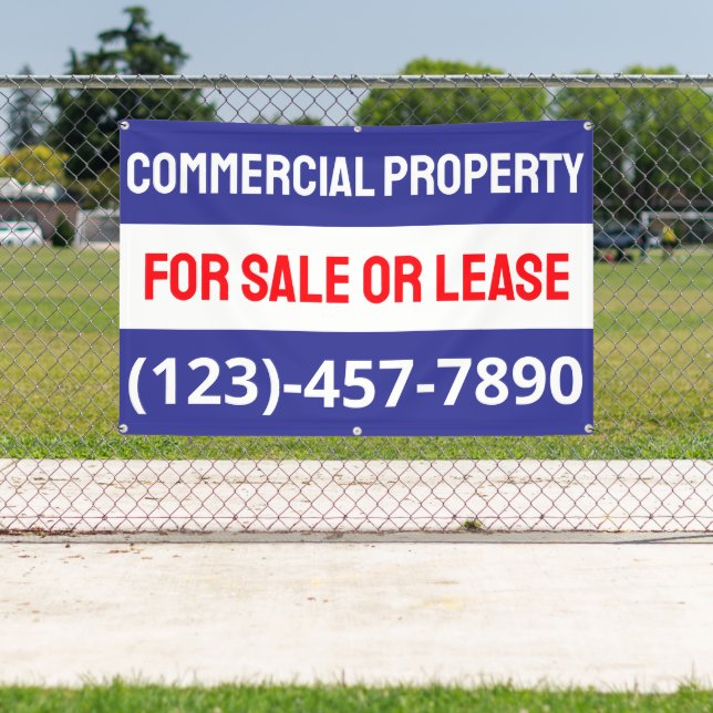 Customize Commercial Property For Sale Or Lease Banner (Insitu)