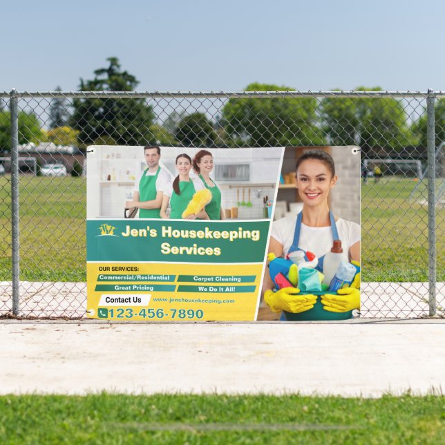 Customize Commercial Residential Cleaning Services Banner (Insitu)