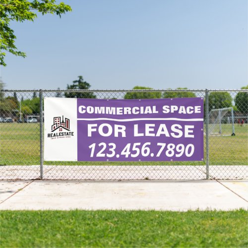 Customize Commercial Space For Lease Company Logo Banner