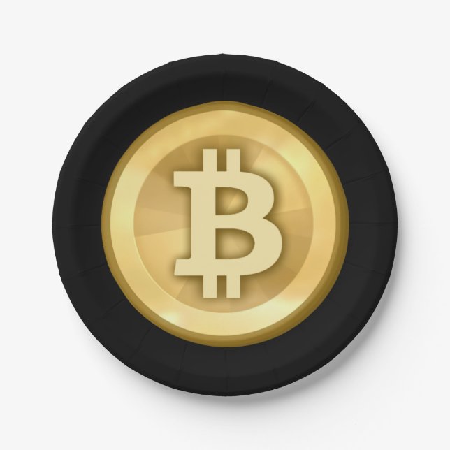 Customize Cool Bitcoin Paper Plates (Front)