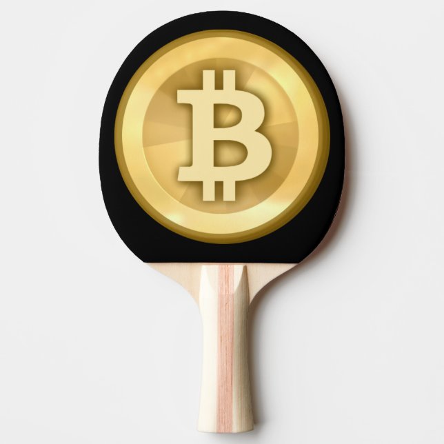 Customize Cool Bitcoin Ping-Pong Paddle (Front)