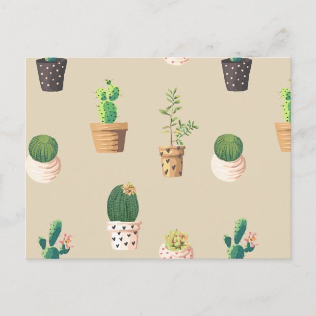 Customize Cool Flowers Postcard (Front)