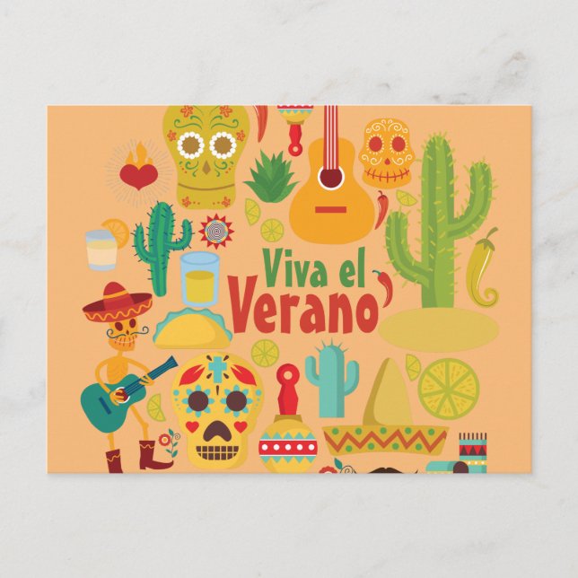 Customize Cool Mexico Monuments Design Postcard (Front)
