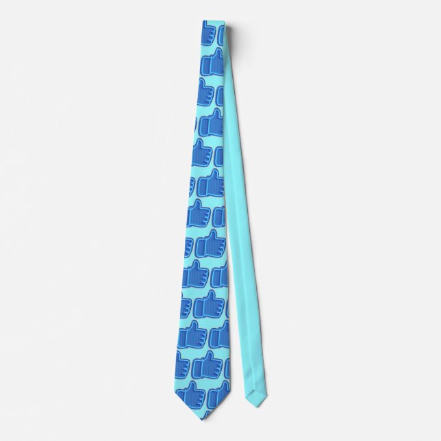 Customize Cool Neon Hand Neck Tie (Front)