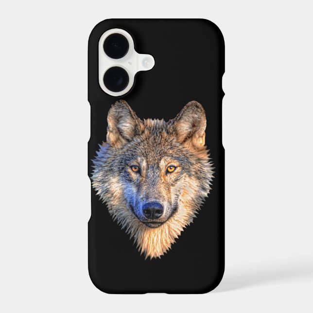 Customize Cool Wolf Head Iphone Case (Back)