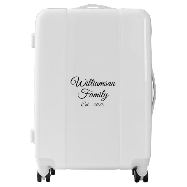 Customize Couple's last name, year, number Luggage (Front)