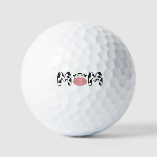 Customize: Cow Mom of The Birthday Girl Farm Golf Balls