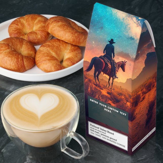 Customize Cowboy Desert Night Ride Cowboy Gift Roasted Coffee (Breakfast)