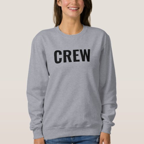 Customize Crew Member Company Logo Womens Bulk Sweatshirt