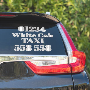 Customize Cut Vinyl Sticker - Private Taxi