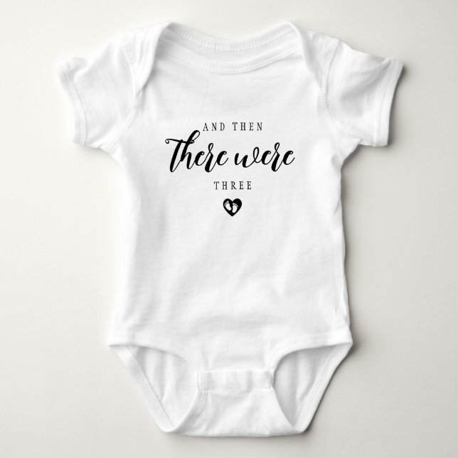 Customize Cute And Then There Were Number Baby Bodysuit (Front)
