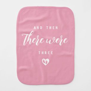 Customize Cute And Then There Were Number Baby Burp Cloth