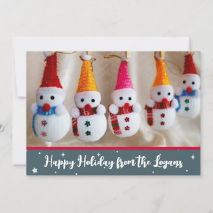 Customize Cute Christmas Holiday Card
