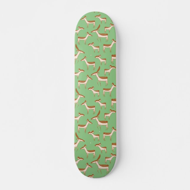 Customize Cute Deer Design Skateboard (Front)
