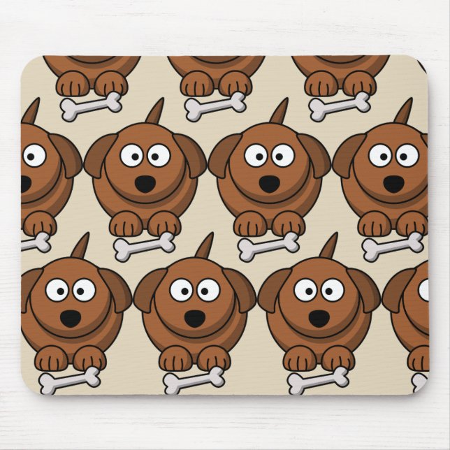 Customize Cute Dog for kids Mouse Pad (Front)